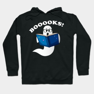 Ghost Reading Books Halloween - Booooks! Hoodie